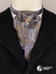 Pánská old style kravata paisley blue