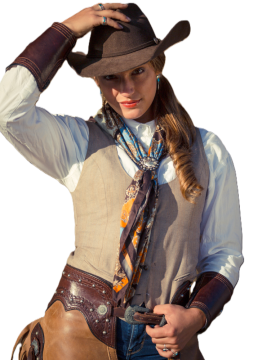 Cowgirl oblečení - Barva - Smetanová