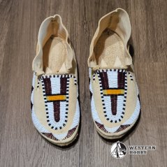 Mokasíny s obloukem červené