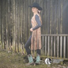 Westernová vesta „Navajo Dream“ s extra dlouhými třásněmi
