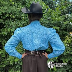 Dámská halenka Flower turquoise