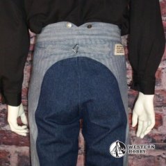 Kalhoty Saddle Seat herringbone/denim