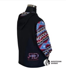 Dámská hoodie Black Aztec