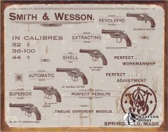 Plechová cedule Smith and Wesson