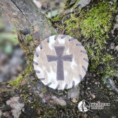 Kožený podtácek - cross