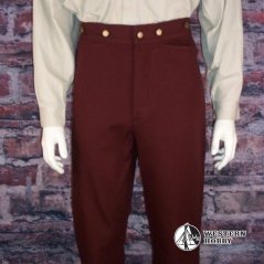 Old style kalhoty Frontier burgundy