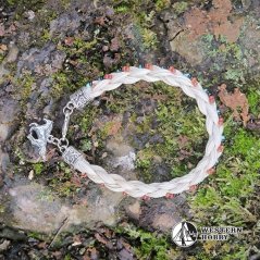 Pletený náramek z koňských žíní