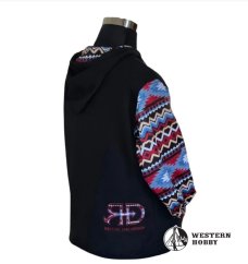 Dámská hoodie Black Aztec