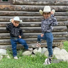 Dívčí košile Floral Paisley black