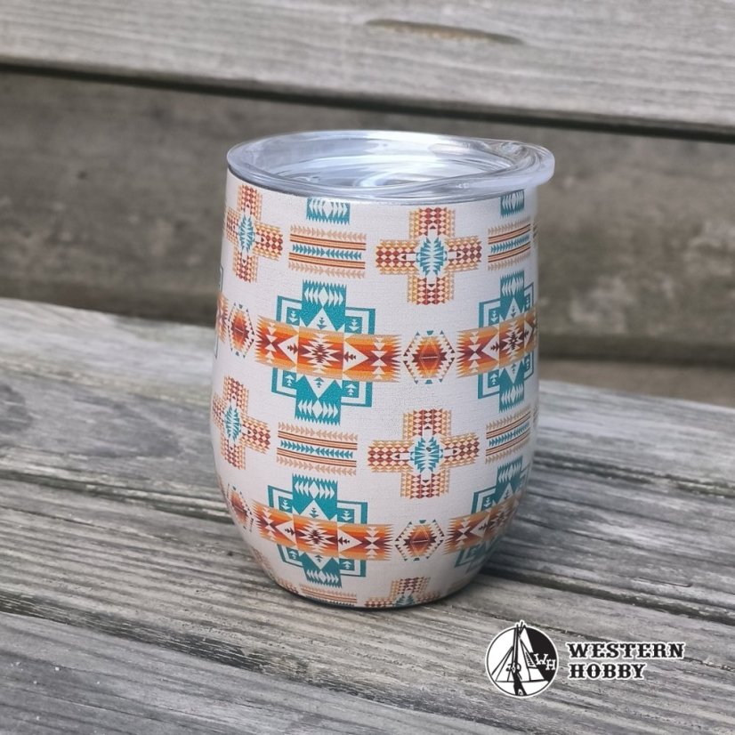 Termohrnek s víčkem Southwest white