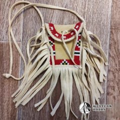 Kožený váček na krk z jelenice