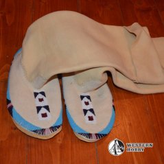 Apačské mokasíny s korálkovou výšivkou