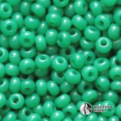 Zelené korálky - rokajl 50g