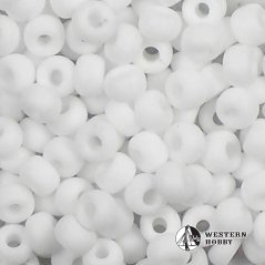 Korálky bílé - rokajl 50g