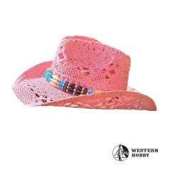 Slaměný klobouk PINK