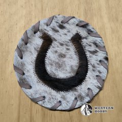 Kožený podtácek - podkova