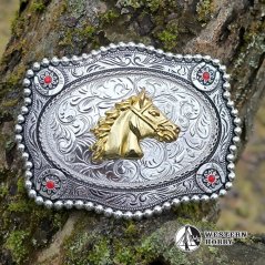 Westernová přezka na opasek „Golden Horse“