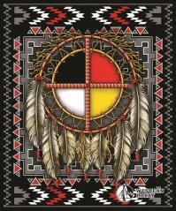 Indiánská deka - dvojlůžko