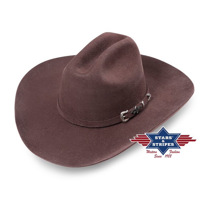 Klobouk Houston brown