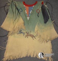 Mužská indiánská kožená košile