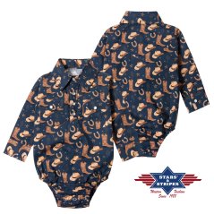 Dětské body Cowboy blue