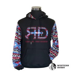 Dámská hoodie Black Aztec