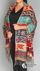 Přehoz přes ramena s indiánským motivem