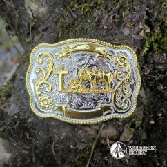 Spona na opasek "Praying cowboy"