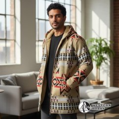 Unisex kabát Aztec beige