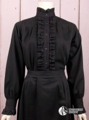 Dámská old style halenka Ruffle black