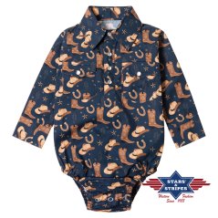 Dětské body Cowboy blue