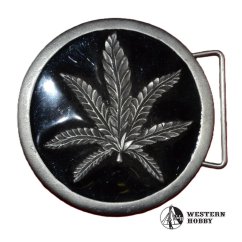 Spona s motivem Cannabis