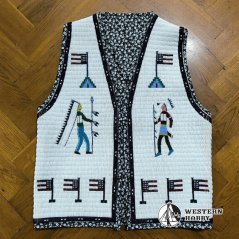 Celovyšívaná indiánská vesta