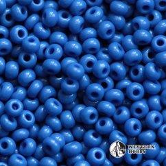 Korálky modré - powder blue - rokajl 50g