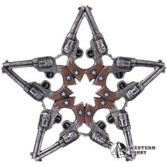 Ozdobná cedule s revolvery