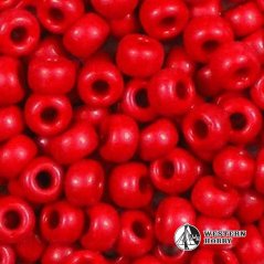 Červené korálky - 50ks