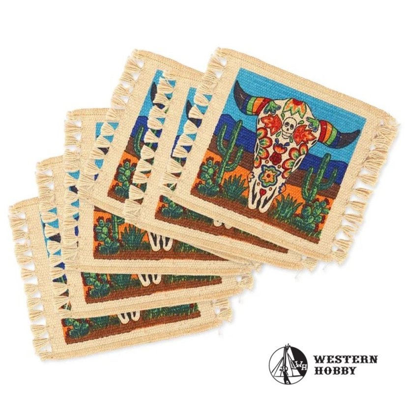 Prostírání pod hrneček Skull