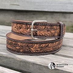 Westernový opasek Floral