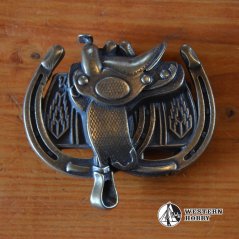 Přezka s kovbojským motivem