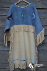 Indiánské šaty s výšivkou