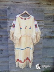 Indiánské šaty kožené