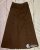 Dámská kalhotová sukně tmavě hnědá