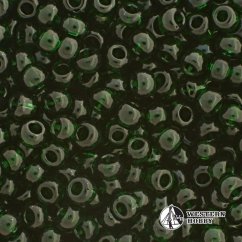 Korálky lahvově zelená - rokajl 50g