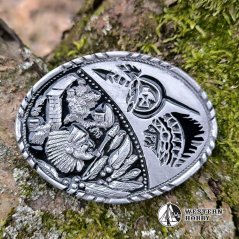 Přezka s indiánským motivem