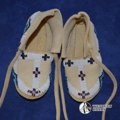 Mokasíny dětské s výšivkou