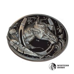 Přezka s motivem koní