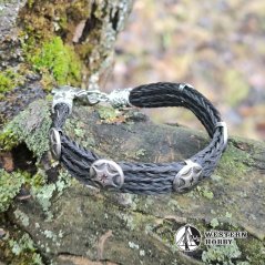 Indiánský náramek Silver Star & Horsehair