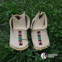 Dětské mokasíny s výšivkou