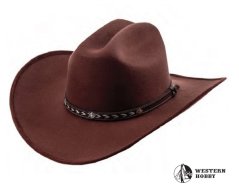 Klobouk Cowboy hnědý