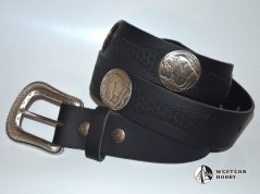 Opasek s bizoním motivem